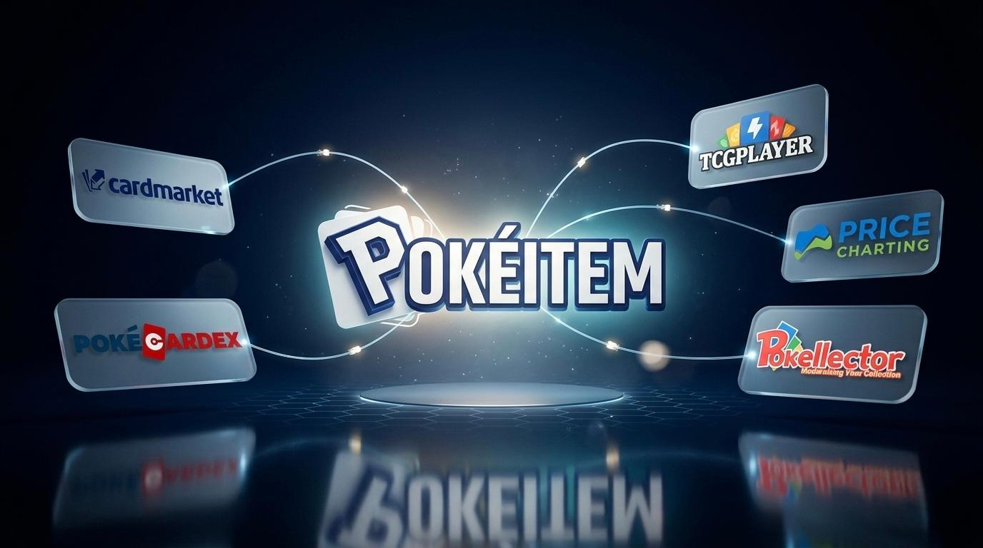 Interface d'une application de catalogue carte Pokémon sur smartphone et tablette, avec des cartes Écarlate et Violet alignées sur une table de collectionneur