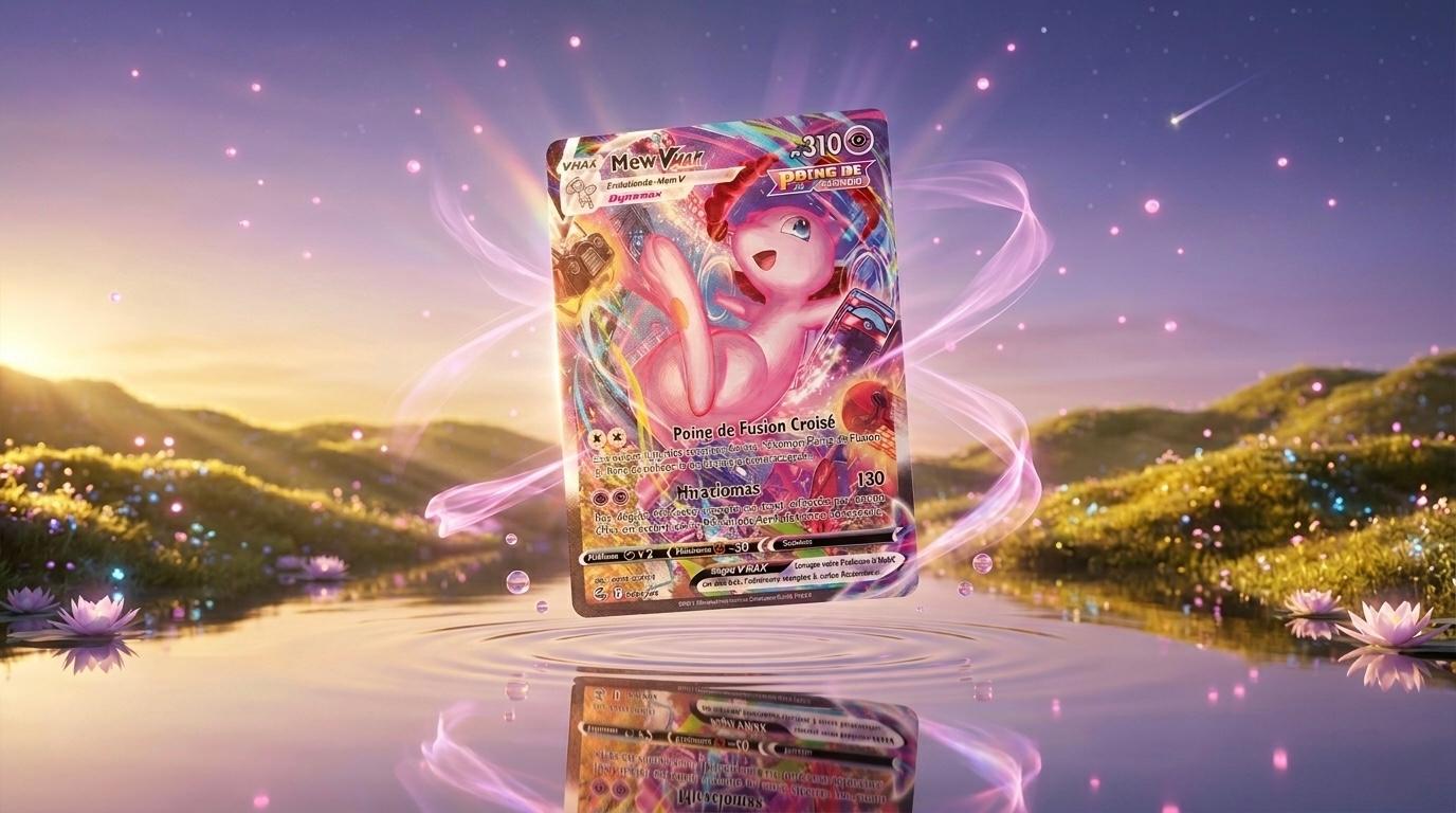 Mew VMAX Alt Art prix : la pièce maîtresse de Poing de Fusion