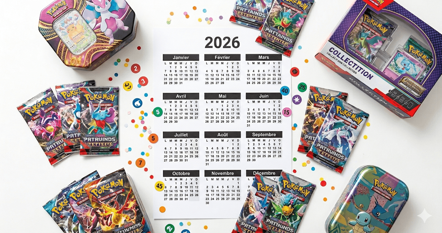 Calendrier des sorties Pokémon TCG 2026